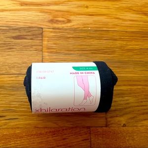 Xhilaration Girls Footless Tights Black